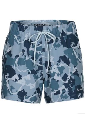 MWT Simms Seamount Shorts in Regiment Camo Neptune Large Lightweight 4”